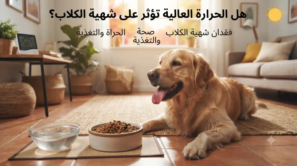هل الحرارة العالية تؤثر على شهية الكلاب؟