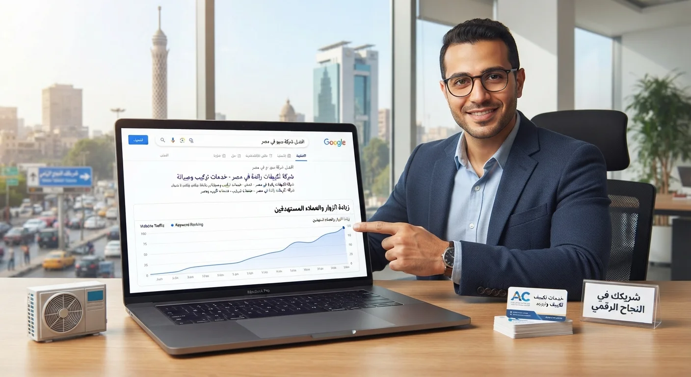 كيف تساعد شركة سيو في مصر شركات التكييف على الوصول إلى المزيد من العملاء؟